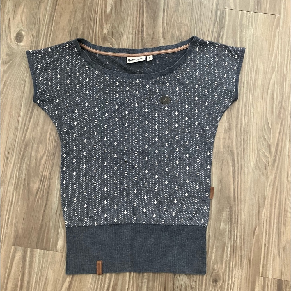Naketano Blue anchor Tee